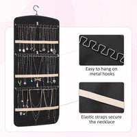 Hanging Jewelry Storage Bag – Double-sided Foldableable Metal