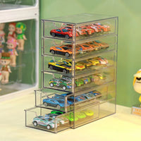 Domeka Transparent Display Stand – Drawer Alloy Car