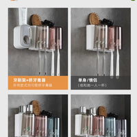 Wall-mounted Toothbrush Holder – Toilet Non-perforated Toothpaste