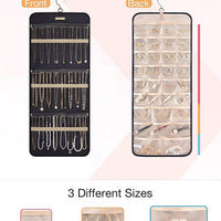 Hanging Jewelry Storage Bag – Double-sided Foldableable Metal