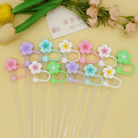 10mm Begonia Flower Reusable Straws – Cap Stanley Water