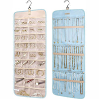 Hanging Jewelry Storage Bag – Double-sided Foldableable Metal