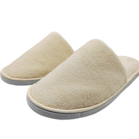 Of Disposable Solid Color Coral Plush Slippers