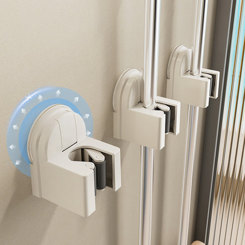 Suction Cup Mop – Holder No-drill Wall-mounted