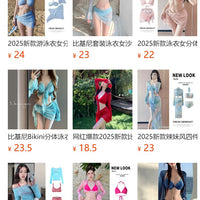 Bikini Swimsuit – Women Four-piece Set