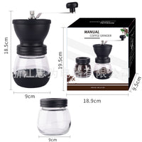 Portable Coffee Grinder Manual Stainless Steel Hand-Cranked
