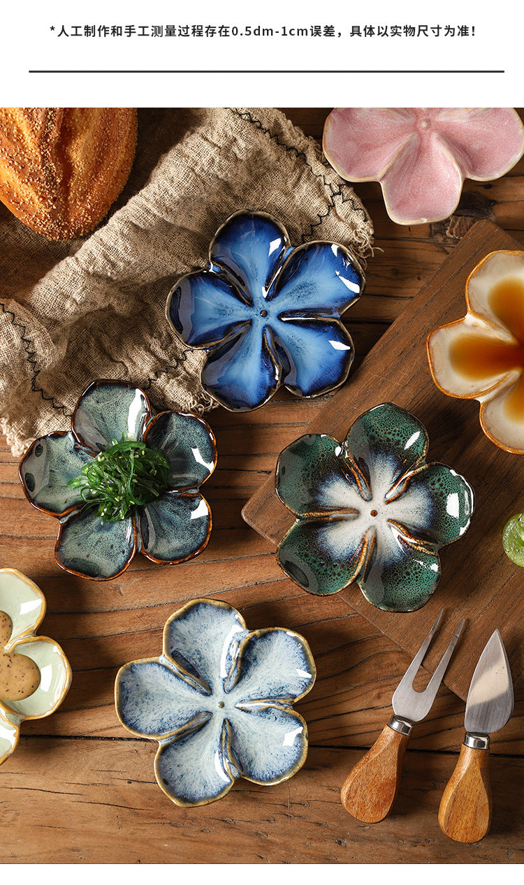Dish Multi-color Kiln-turned Plate
