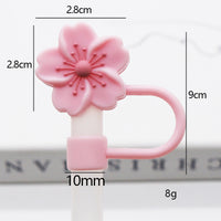 10mm Begonia Flower Reusable Straws – Cap Stanley Water