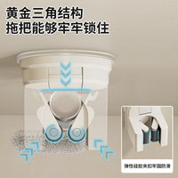 Suction Cup Mop – Holder No-drill Wall-mounted