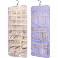 Hanging Jewelry Storage Bag – Double-sided Foldableable Metal