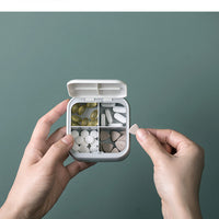 Portable Sealed Pill Storage Box – Compartmentalized Mini Medicine