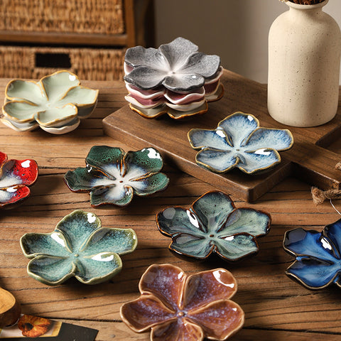 Dish Multi-color Kiln-turned Plate