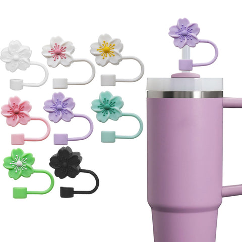 10mm Begonia Flower Reusable Straws – Cap Stanley Water