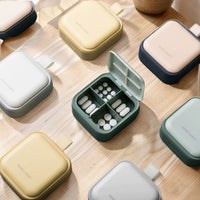 Portable Sealed Pill Storage Box – Compartmentalized Mini Medicine