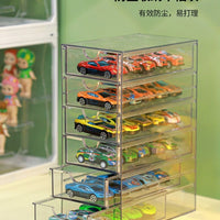 Domeka Transparent Display Stand – Drawer Alloy Car