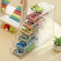 Domeka Transparent Display Stand – Drawer Alloy Car