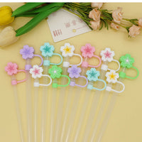 10mm Begonia Flower Reusable Straws – Cap Stanley Water
