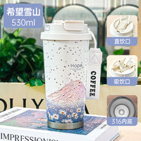 Water Cup Thermos Coffee – Double-layer Car Smart