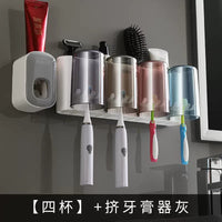 Wall-mounted Toothbrush Holder – Toilet Non-perforated Toothpaste