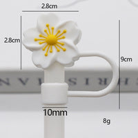 10mm Begonia Flower Reusable Straws – Cap Stanley Water