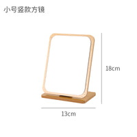 Wooden Folding Desktop Makeup – Mirror Beauty Dressing