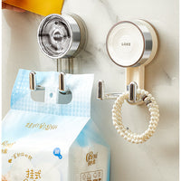 Rotary Suction Cup Hooks – Strong Vacuum Non-punching