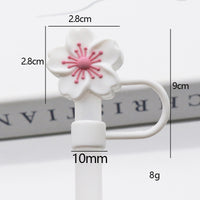 10mm Begonia Flower Reusable Straws – Cap Stanley Water