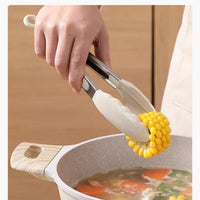 Clip Kitchen Barbecue Food Tongs – Silicone Anti-scalding Bread