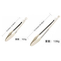 Clip Kitchen Barbecue Food Tongs – Silicone Anti-scalding Bread