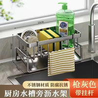 Kitchen Sink Organiser – Drain Rack Faucet