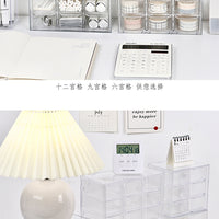 Grid Dustproof Drawer Storage Box – Stationery Jewelry Cosmetics