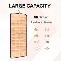 Hanging Jewelry Storage Bag – Double-sided Foldableable Metal