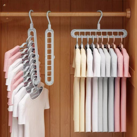 Multifunctional Magic Hanger – Foldable Nine Holes