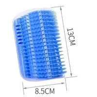Wall Mount Corner Cat Accessory – Self Groomer Comb
