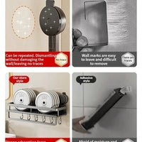 Drill Suction Cup Rack – Bathroom Shelf Toilet