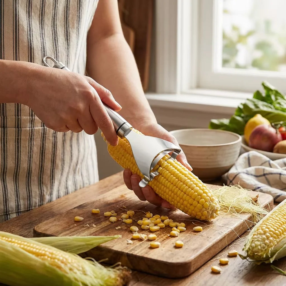 Home Y-shaped Corn Peeler – Stainless Steel Fast