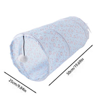 Collapsible Cat Tunnel – Crinkle Play Tube with Dangling Ball Toy