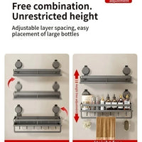 Drill Suction Cup Rack – Bathroom Shelf Toilet