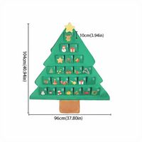 Hanging Christmas Tree Pocket Organizer – 41" DIY Advent Calendar & Treat Display