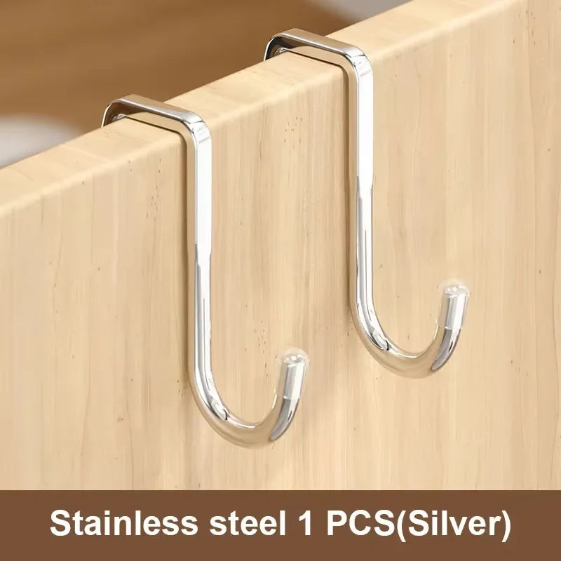 Silver Metal Seamless Hooks – Kitchens Bathrooms Wardrobes
