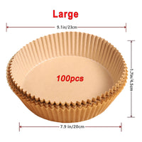 100-piece Air Fryer – Disposable Paper Non-stick