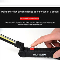 Cob LED Work Light – USB Rechargeable Flashlight