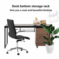 Under Desk Cable Management Tray – Power Strip & Cord Organizer