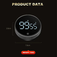 Focus Timer – Magnetic Digital Timer for Deep Work & ADHD-Friendly Productivity | Everyday Home Deal