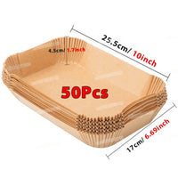 100-piece Air Fryer – Disposable Paper Non-stick