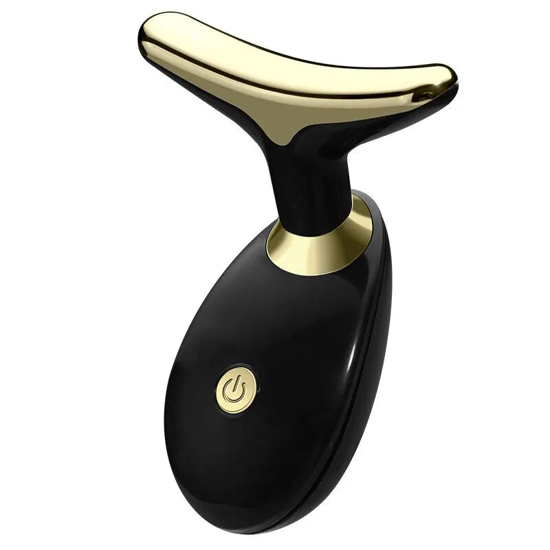 Electric Face & Neck Massager – Lifting and Firming Beauty Device (White/Black)