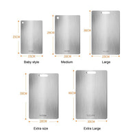 Stainless Steel Panel Chopping Board – Kitchen Household Thickened
