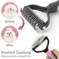 Stainless Steel Pet Grooming Tool – Brush Dog Cat