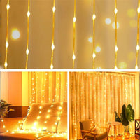 LED Fairy String Curtain – Lights Mode Remote