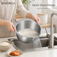 Rice Washer Strainer – Bowl Stainless Steel